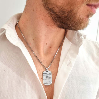 Collana Uomo con Calendario Personalizzabile - D'Amico La Valle gioielli