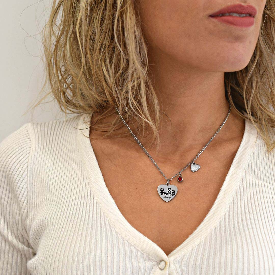 Collana Personalizzabile con Medaglia e due Charm - D'Amico La Valle gioielli