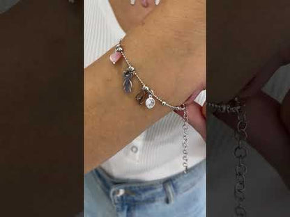 Bracciale con Due Bimbi o Bimbe, personalizzabile in argento sterling 925 - D'Amico La Valle gioielli
